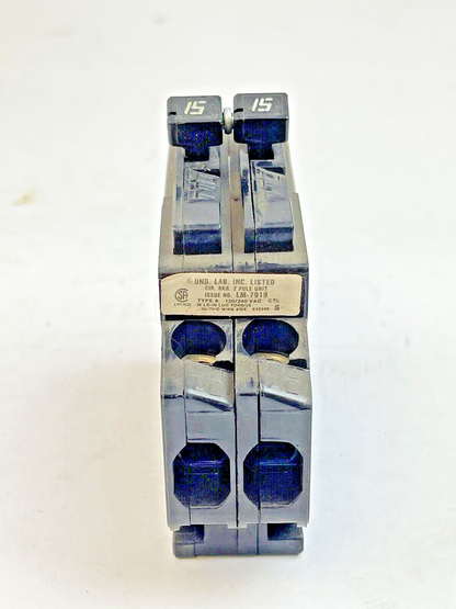 CHALLENGER *BOX OF 10*- A-215,2 POLE, 15 A, 240 VAC CIRCUIT BREAKER