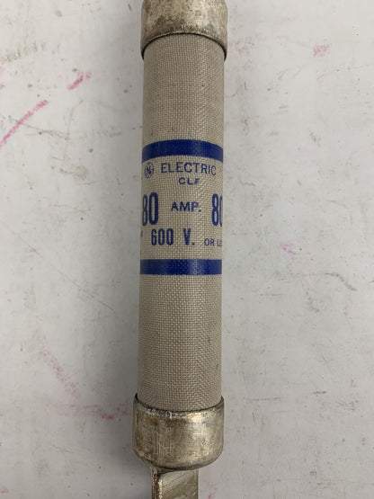 General Electric GF6B80 80A 600V Fuse "Lot of 3"