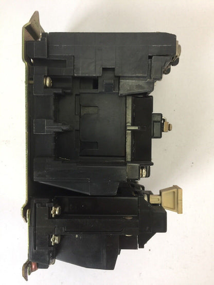 ALLEN BRADLEY 509-BOD-9 SIZE1 STARTER 600VAC 27AMP 10HP W40 HEATERS 120V COIL