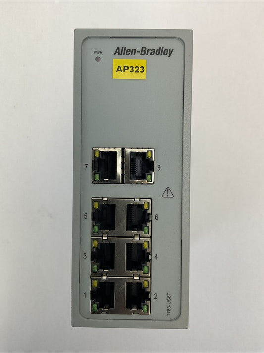 ALLEN BRADLEY 1783-US8T SER A DIR/VER 10000326813/00 UNMANAGED ETHERNET SWITCH