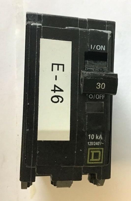 SQUARE D QOB230 CIRCUIT BREAKER 120/240VAC 10KA
