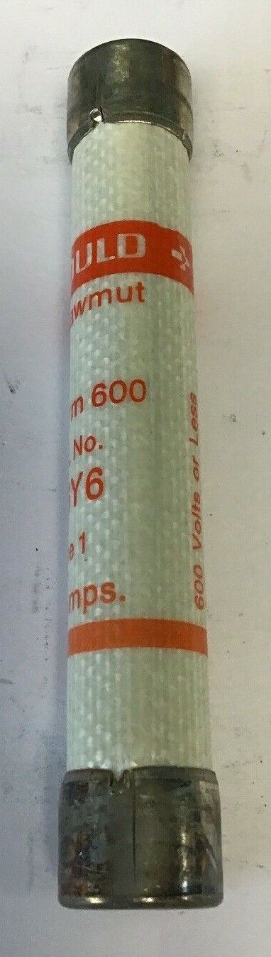 GOULD SHAWMUT A6Y6 TYPE1 6AMP 600VAC FORM 600 FUSE****LOTOF10****