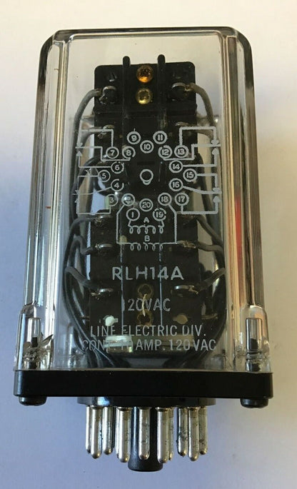 LINE ELECTRIC RLH14A RELAY 120VAC 10A