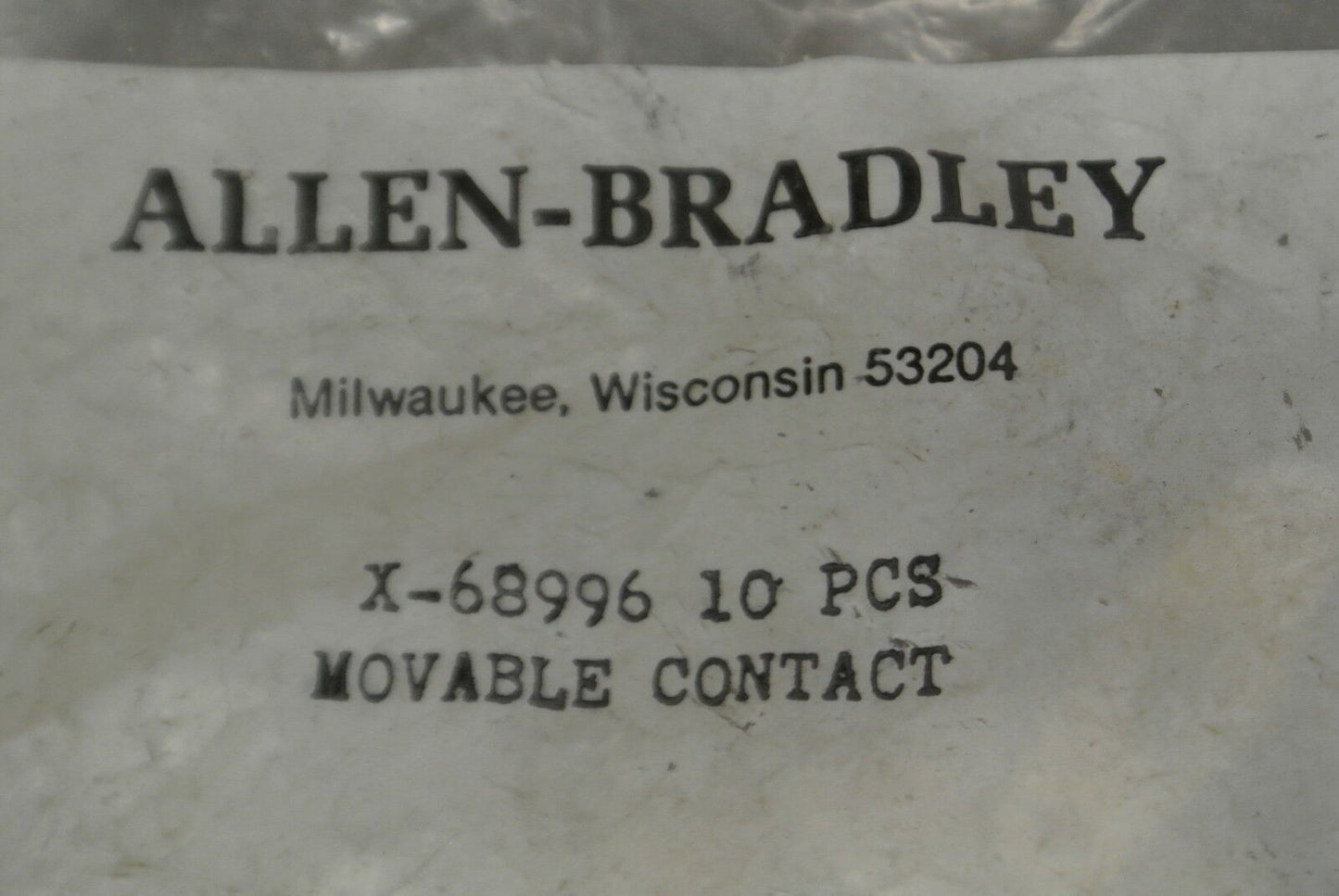 BAG of 10 / ALLEN-BRADLEY X-68996 MOVABLE CONTACT KIT / NEW SURPLUS