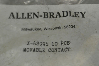 BAG of 10 / ALLEN-BRADLEY X-68996 MOVABLE CONTACT KIT / NEW SURPLUS