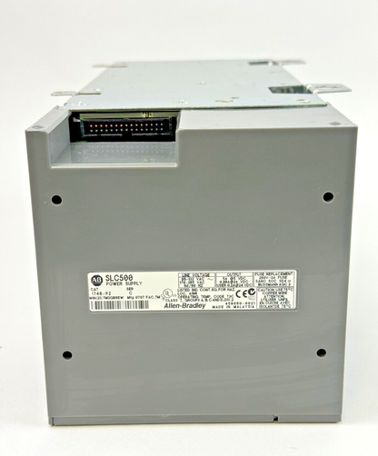ALLEN BRADLEY - 1746-P2 SER. C -POWER SUPPLY W/ 7 SLOT RACK 1746-A7 SER. B