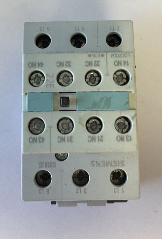 SIEMENS 3RT1036-1BB40 CONTACTOR 24VDC W/3RH1921-1HA22 CONTACT BLOCK