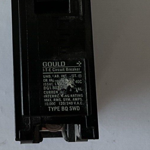 ITE/GOULD BQ1B020 CIRCUIT BREAKER 20A TYPE BQ 120/240VAC ***LOTOF11***