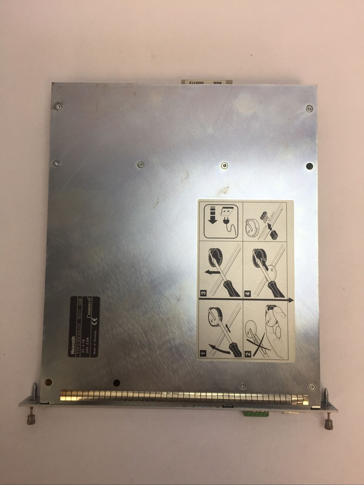 REXROTH TYP: 0 608 830 237 SE311 TIGHTENING CONTROLLER 5V 1.7A 24V 2.0A