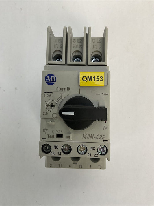 ALLEN BRADLEY 140M-C2E-B40 SER C MOTOR PROTECTOR CIRCUIT BREAKER 2.5-4.0A 140M-C