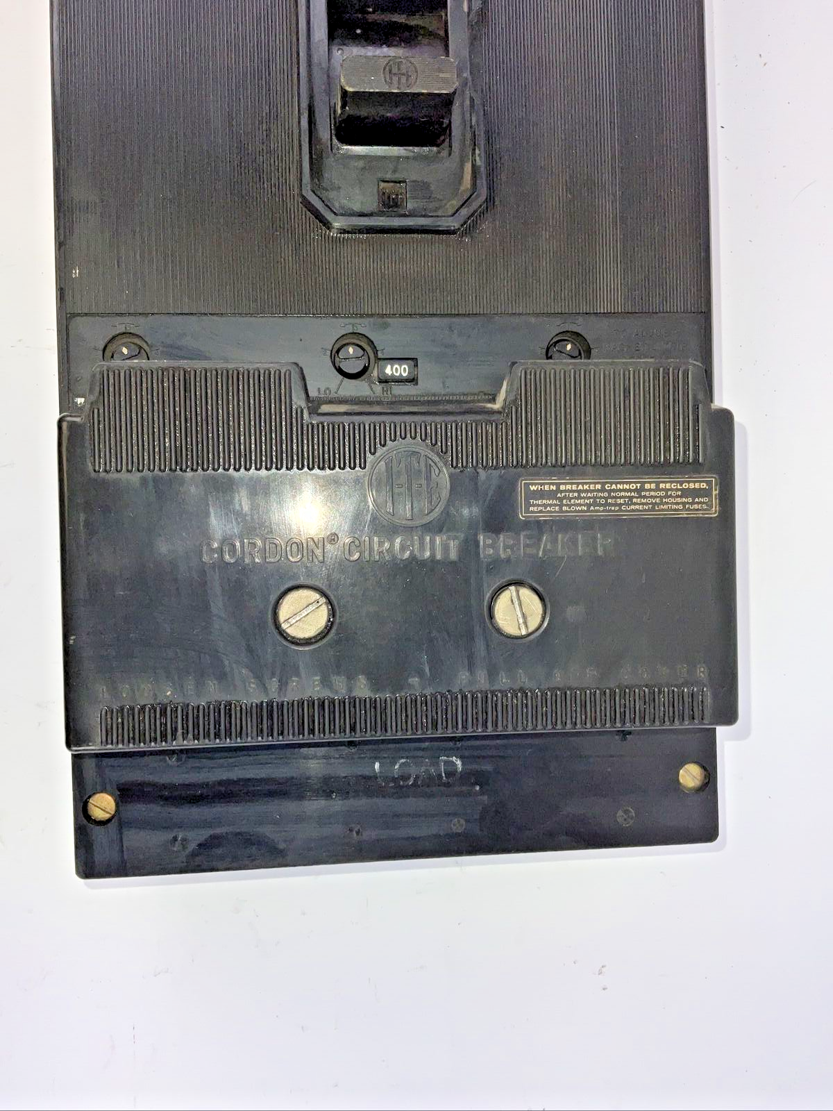 ITE C6635 CIRCUIT BREAKER 600VAC 400A  TRIP CLK FRAME TYPE ET