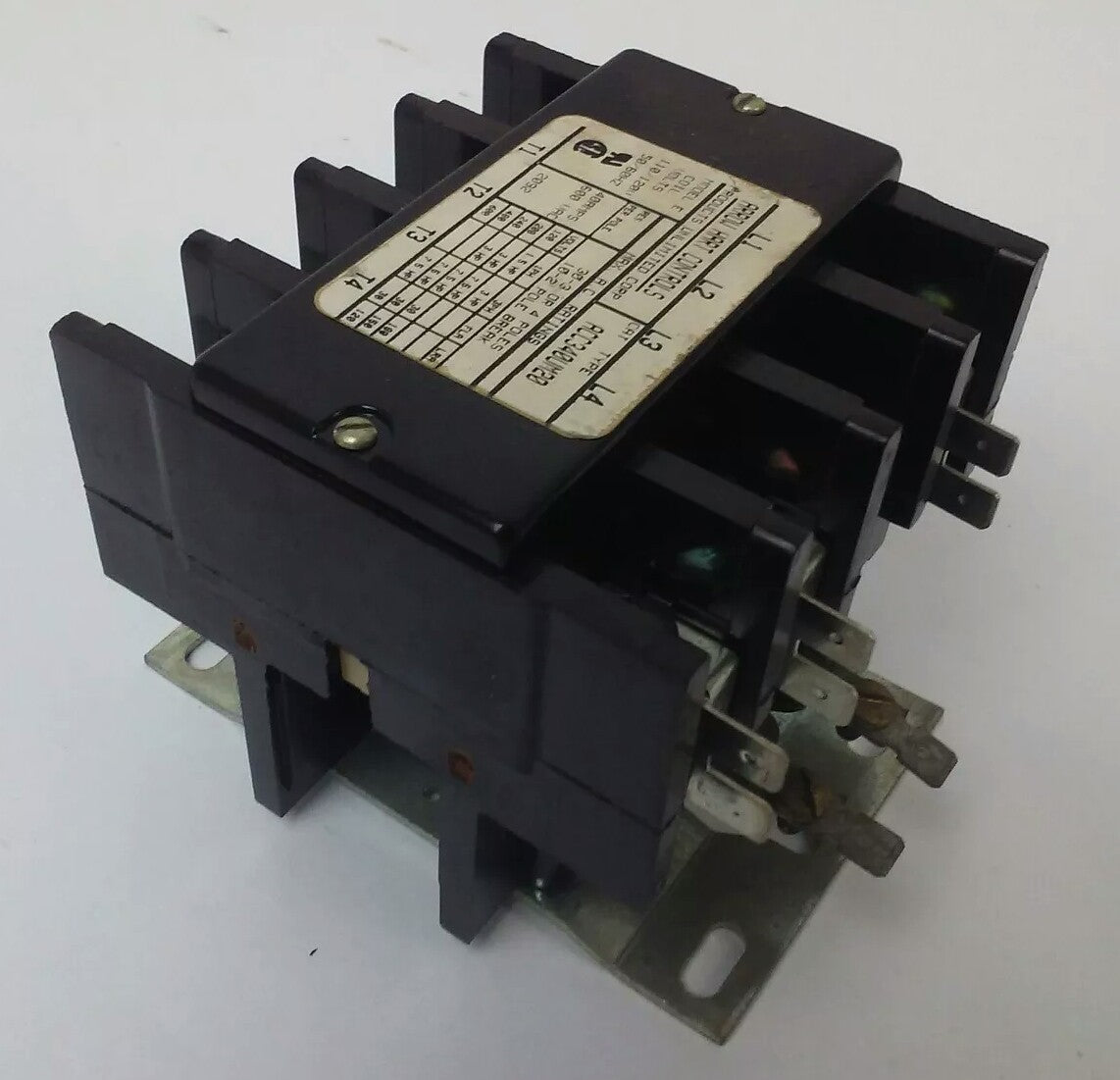 ARROW HART ACC340UM20 INDUSTRIAL CONTROL MAGNETIC CONTACTOR 4P 600V 40A