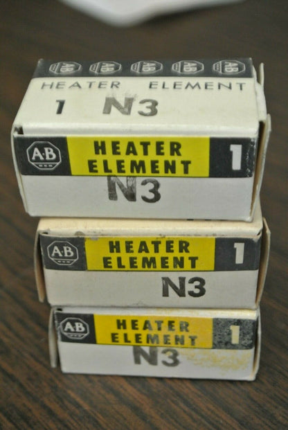 LOT of 3 / ALLEN-BRADLEY N3 THERMAL OVERLOAD HEATER ELEMENT / NEW SURPLUS