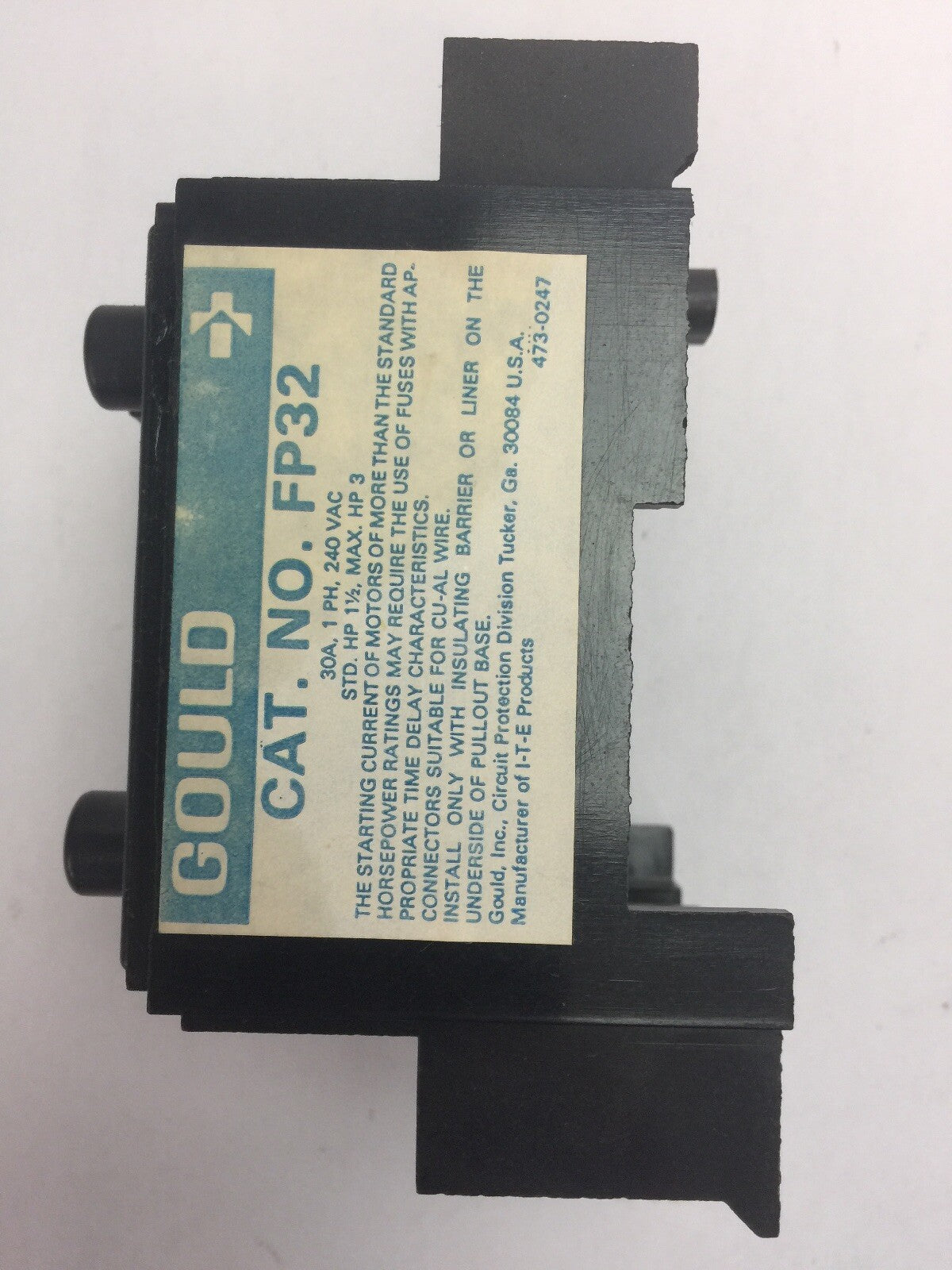 GOULD FP32 30A 1PH 240VAC 3HP