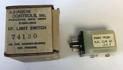 JOHNSON CONTROLS 74130 RF. LIMIT SWITCH 115VAC .1-1A N.C.