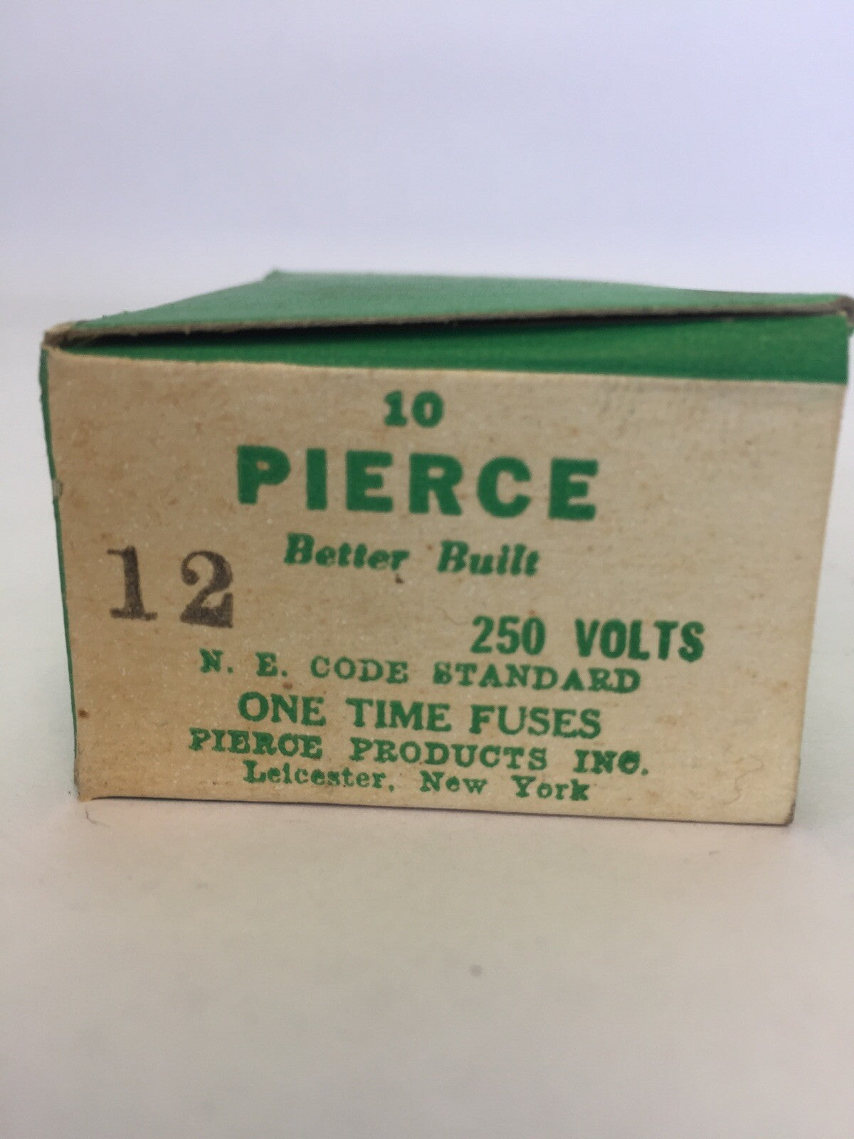 PIERCE ONE-TIME FUSE 12AMP 250V (BOX OF 10)