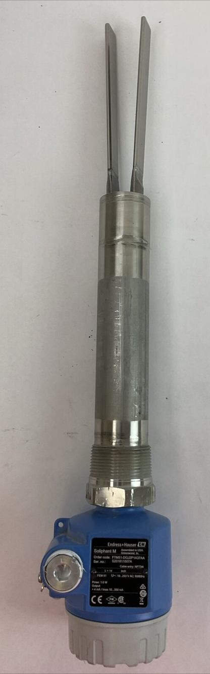 ENDRESS + HAUSER FTM51-DGJ2P1A37AA POINT LEVEL SWITCH 19...253VAC