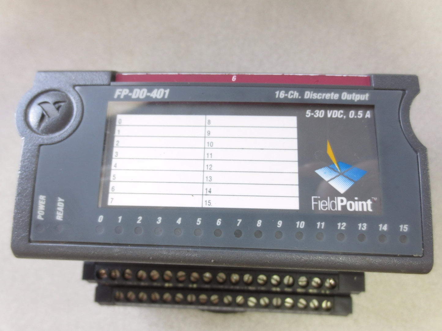 NATIONAL INSTRUMENT FIELD POINT FP-DO-401 16-CH. SOURCING DISCRETE OUTPUT MODULE