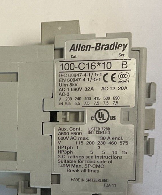 ALLEN BRADLEY 100-C16*10 SER.B W/193-EA2DB SER.B STARTER