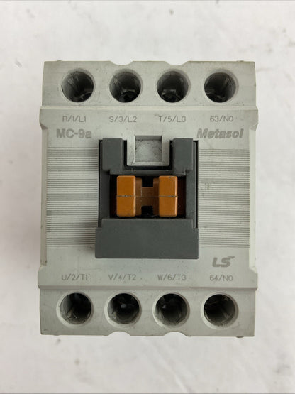 METASOL MC-9a CONTACTOR 600VAC 25A 3PH 7.5HP COIL 120V 50/60HZ