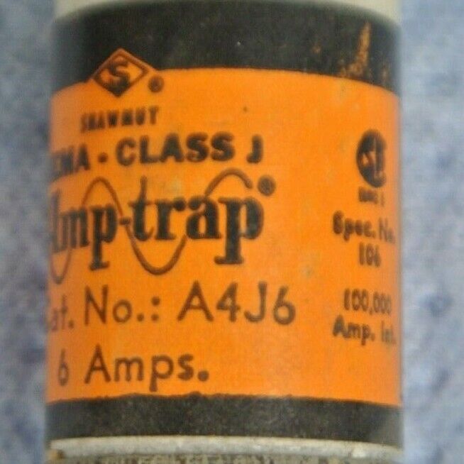 LOT of 17 / SHAWMUT A4J6 AMP-TRAP® CLASS J FUSE / 6A / 600V