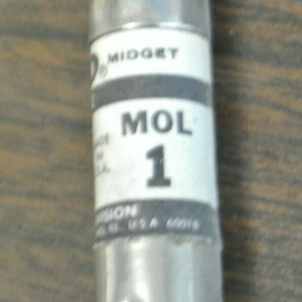 BOX of 10 / ECONOMY / ECO / FPE MOL-1 MIDGET FUSE / 1A / 250V / MOL1