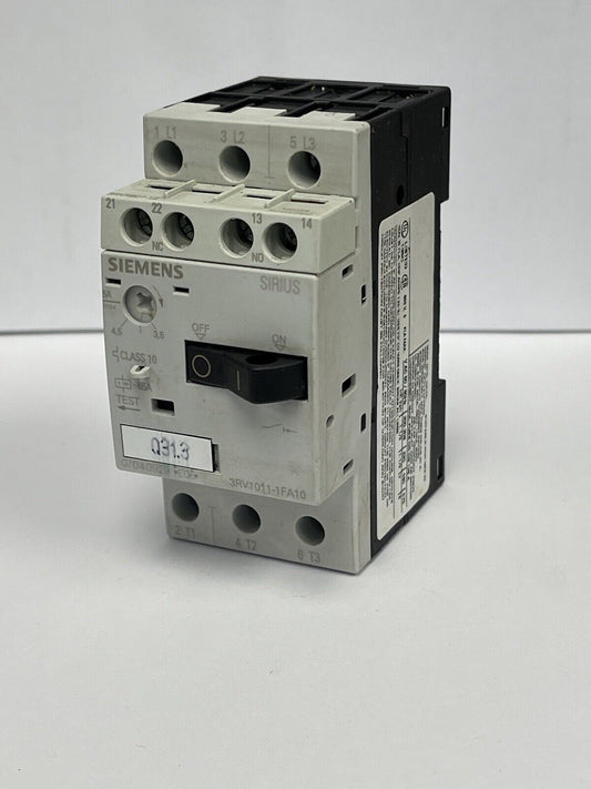 SIEMENS - 3RV0011-1FA10 - Motor breaker; 1.5kW; 220÷690VAC; DIN; Sht Cir Rel 65A