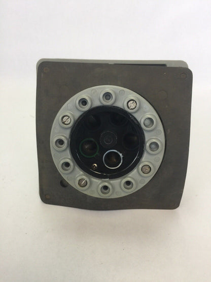 HUBBELL 4100B5W PIN & SLEEVE WATERTIGHT INLET 100A 600VAC 3 POLE 4 WIRE GROUNDIN