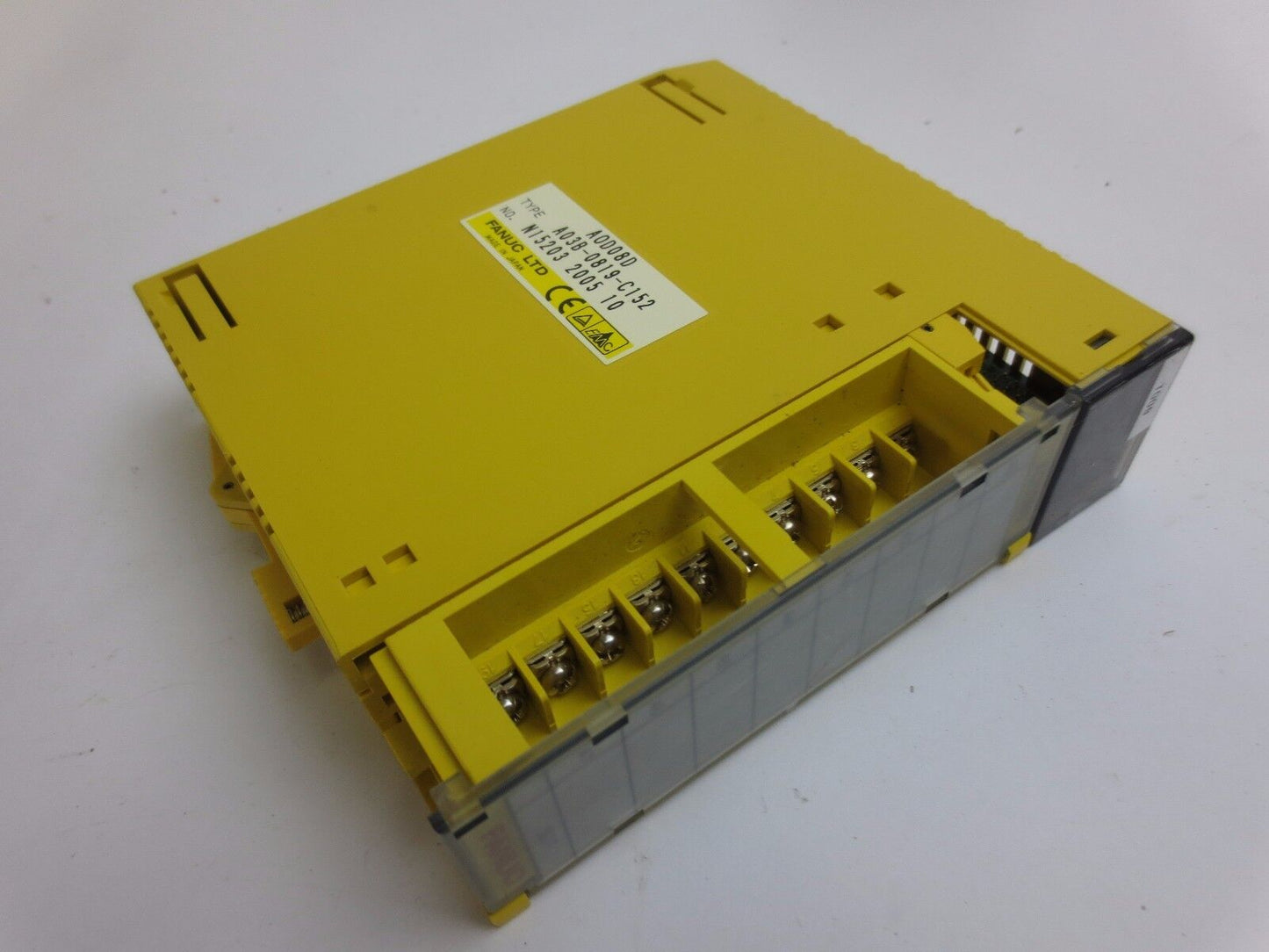 FANUC A03B-0819-C152 / AOD08 OUTPUT MODULE 12/24VDC, 2A, POSITIVE LOGIC w/ DOOR