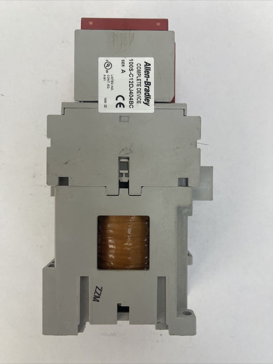 ALLEN BRADLEY 100S-C12DJ404BC CONTACTOR 600VAC 10HP (100-C12D*400 + 100S-F)24VDC