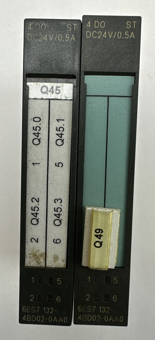 SIEMENS 1P 6ES7 132-4BD02-0AA0 SIMATIC S7 DIGITAL OUTPUT 24VDC 0.5A (LOT OF 2)