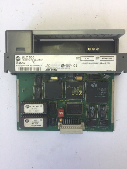 ALLEN BRADLEY 1747-SN REMOTE I/O SCANNER SER B FRN 1.0B