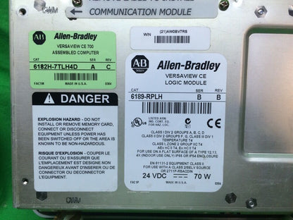 ALLEN BRADLEY VersaView CE 700H 6189-RPLH 6182H-7TLH4D