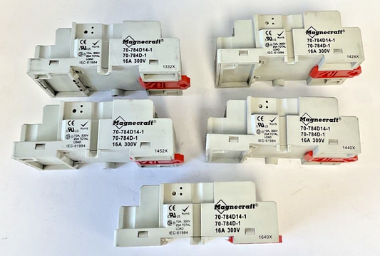 MAGNECRAFT 70-784D14-1 RELAY SOCKET 10A 300V ***LOTOF5***