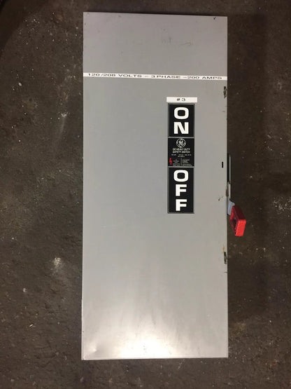 GE TH4324 SAFETY SWITCH 200A 240VAC 250VDC 60HP TYPE 1