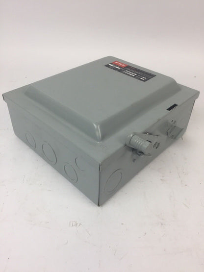 FPE 7632 TYPE LD SAFETY SWITCH 60AMP 250VDC 240VAC 3 POLE 10-15HP