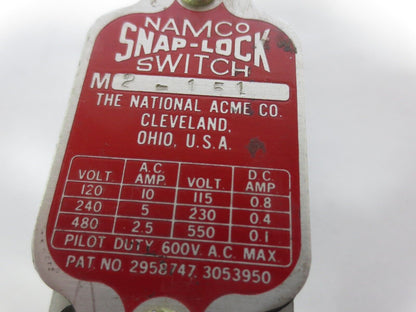 NAMCO M2-151 SNAP-LOCK LIMIT SWITCH - NEW SURPLUS / OLD STOCK