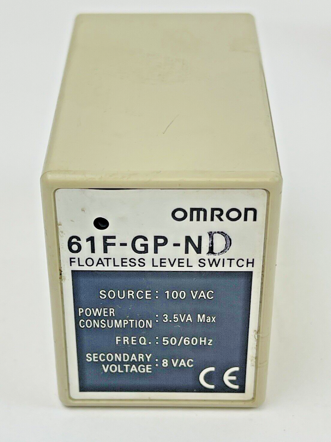OMRON - 61F-GP-N (D) FLOATLESS LEVEL SWITCH & OMRON - PF113A RELAY SOCKET BASE