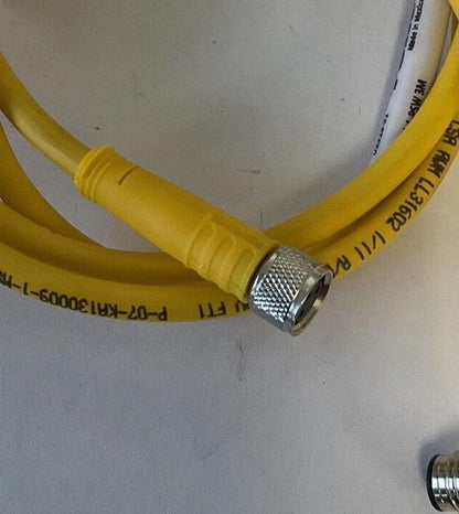 TURCK PKG 3M-1-PSW 3M CORD CONNECTOR DOUBLE END 125V 4AMPS