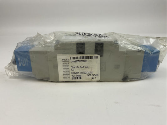 NUMATICS ISO5599/2 SOLENOID VALVE I34BB600MP00061 236-384 24VDC 4.0W W/BRIDGE