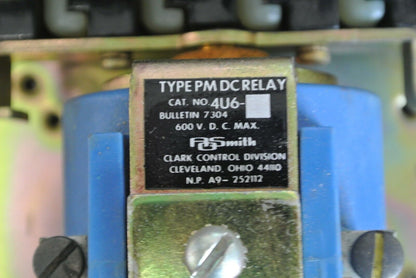 CLARK / SYLVANIA 7304 4U6 TYPE PM D.C. RELAY / 240V / 6 NO CONTACTS, NEW SURPLUS