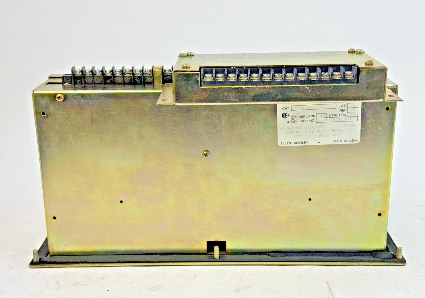 ALLEN-BRADLEY - 2706-B23J16 SER. G REV. B-DATALINE OPERATOR INTERFACE & 2706-NG1