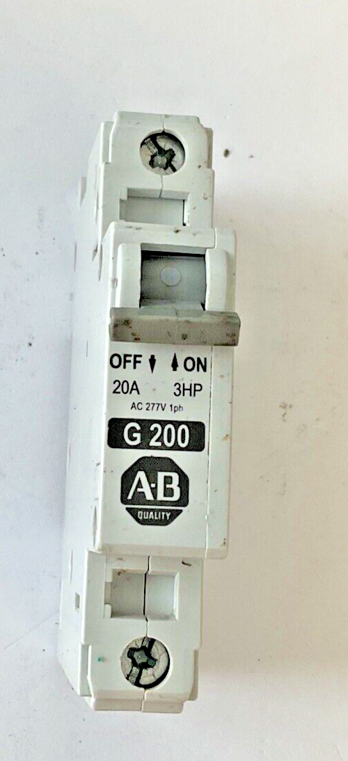 ALLEN BRADLEY 1492-CB1 G200 CIRCUIT BREAKER  2A SER.C 3HP 277VAC 1PH**LOTOF2**