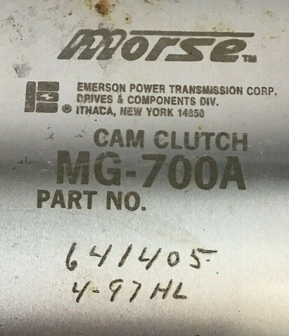 MORSE 641405 4-97HL MG-700A CAM CLUTCH