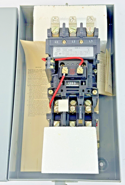 ALLEN-BRADLEY - 509-CAD SER. A -MAG MOTOR CONTROLLER W/ TYPE 1 ENC 120V COIL-NEW