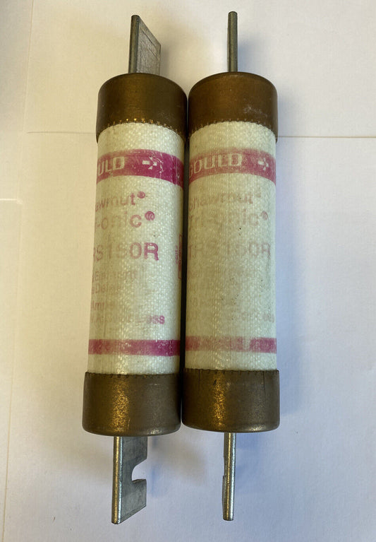 Gould Shawmut Tri-Onic TRS150R 150A 600V Fuse "Lot of 2"