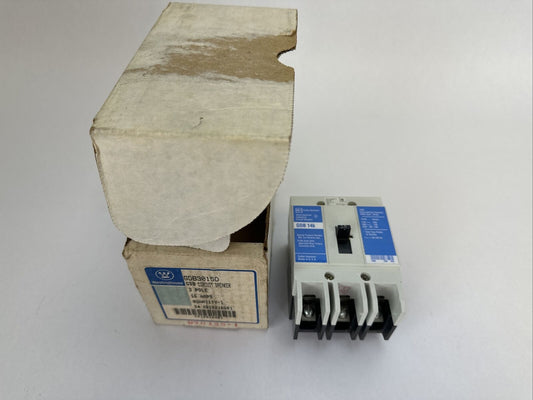 WESTINGHOUSE GDB3015D GDB 14K CIRCUIT BREAKER 15AMP 480VAC 250VDC 3P 4D12216G01
