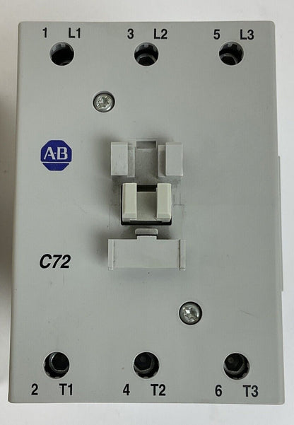 ALLEN BRADLEY 100-C72DJ10 CONTACTOR 24VDC SER.B 3POLE W/ 100-S AUX. CONTACT