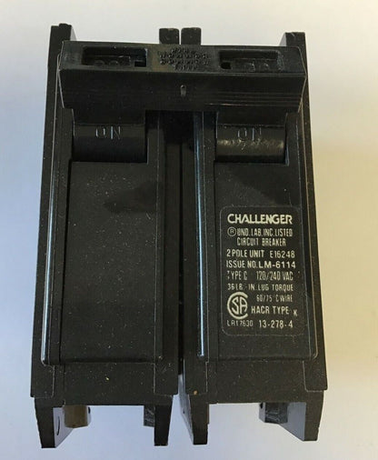 CHALLENGER C220 CIRCUIT BREAKER 2POLE 20AMP 120/240V