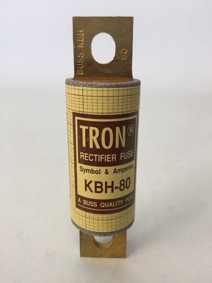 TRON BUSS BUSSMANN KBH-80 RECTIFIER FUSE 80 AMP 500 VAC (LOT OF 5)